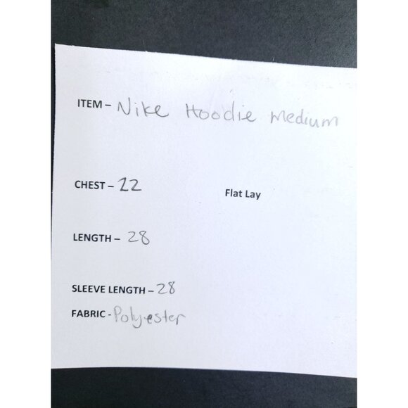 Nike Funnel Neck Hooded Sweatshirt Men's Size Medium Black - Picture 6 of 7